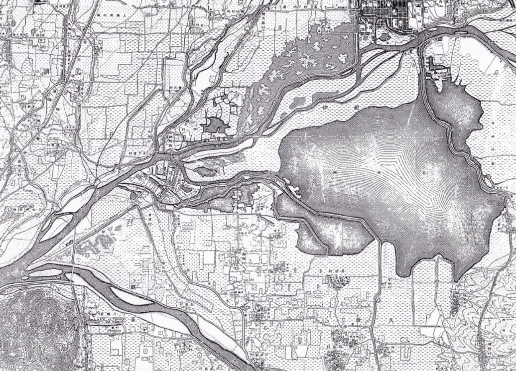 巨椋池周辺地図（1889年）